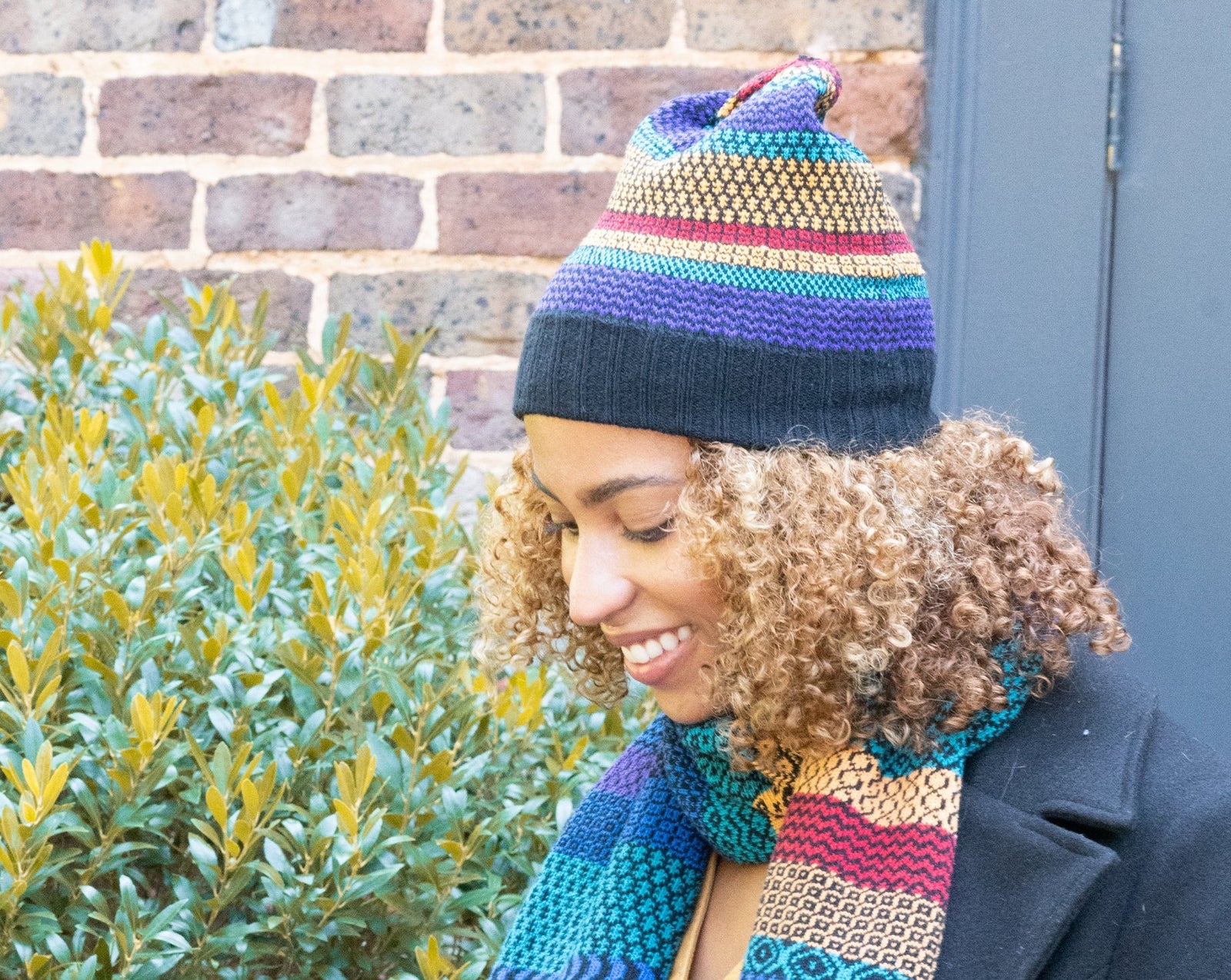 Gemstone Beanie — commercial model photography from the project product page supplied by the agency.